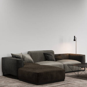 Luxury modern living room interior design(3d render)