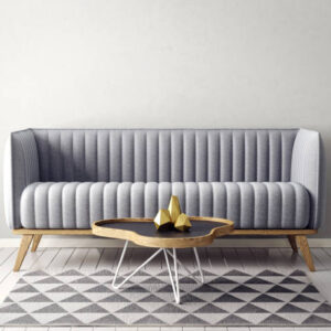 Modern interior room with nice furniture. 3d illustration